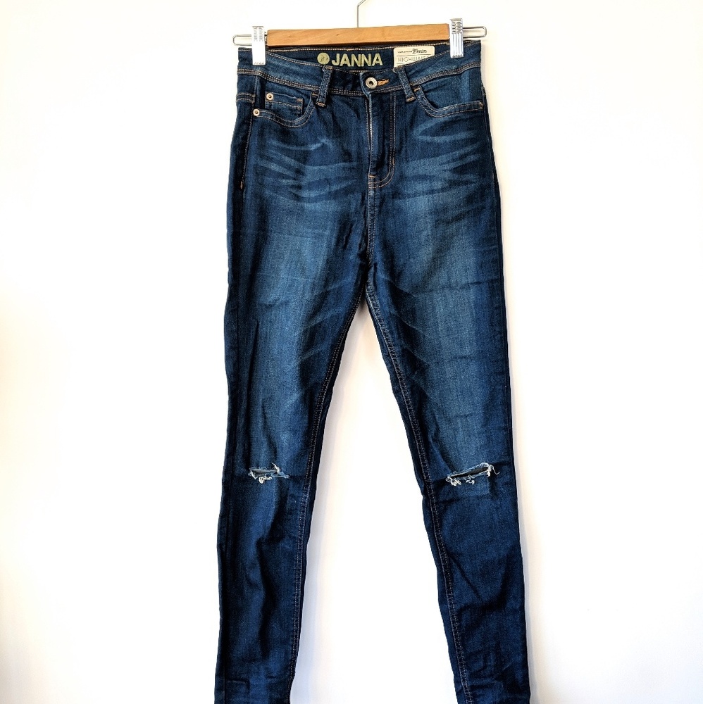 Tom Tailor × Highwaisted Ripped Stretch Jeans